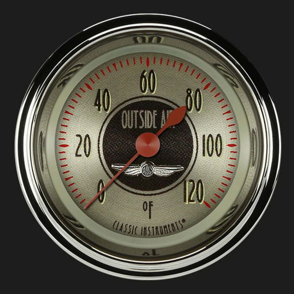 All American Nickel 2 1_8_ External Air Temp. Gauge AN199SHC
